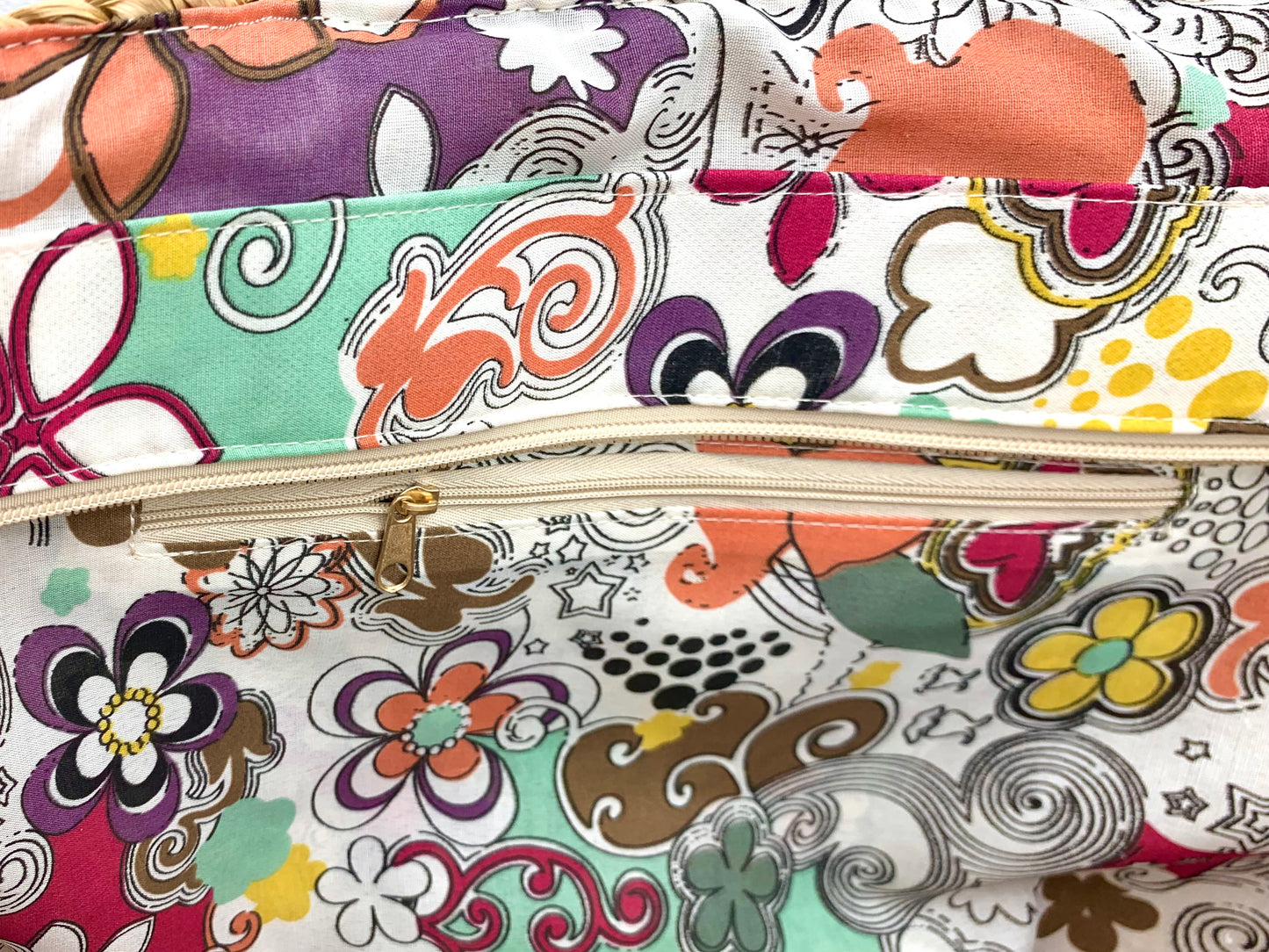 Borsa in Paglia con disegni