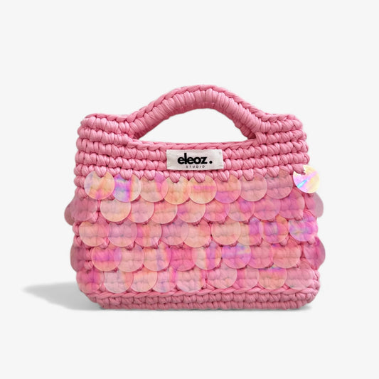 Paillettes handbag - rosa