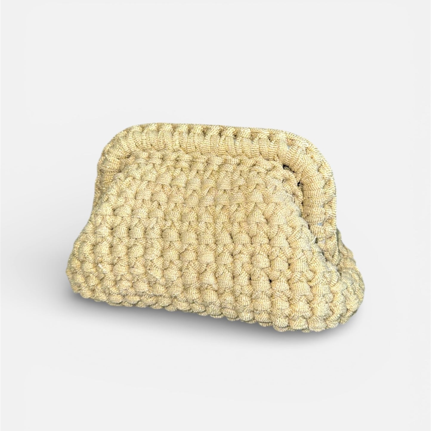 Lurex clutch bag - oro