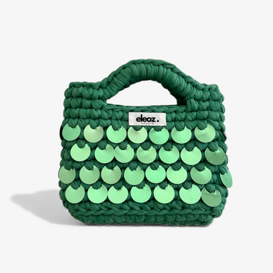 Paillettes bag - verde