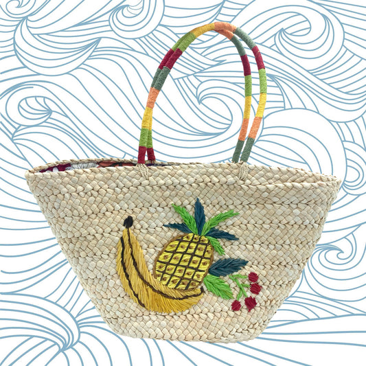 Borsa in Paglia con disegni