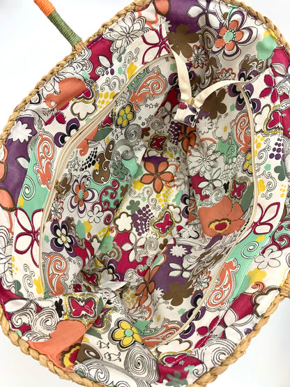 Borsa in Paglia con disegni