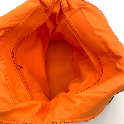 Borsa in paglia macramè